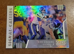 2019 Score Football KIRK COUSINS Signal-Callers -MINNESOTA TWINS- #SC-22 - Picture 1 of 1