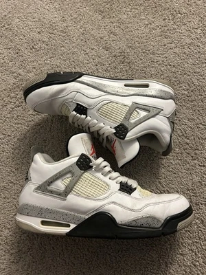 Talla 11.5 - Jordan 4 Retro OG Medio Blanco Cemento Foto 1 de 4