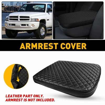 Para Dodge Ram 1500 2002-2012 Consola Central Apoyabrazos Cubierta Accesorios Negro Foto 1 de 4