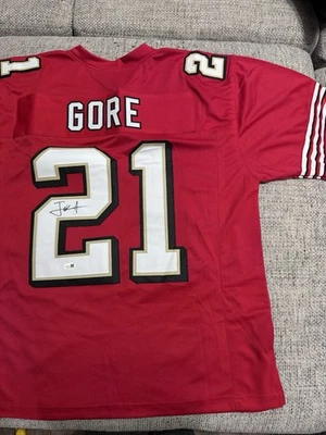 Frank Gore Signed Autograph Custom Jersey - JSA Coa - San Francisco 49ers - Image 1 of 4