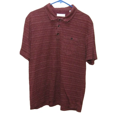 Polo de lavandería inglés para hombre talla XL rojo manga corta camisa bolsillo mezcla de algodón top Foto 1 de 4