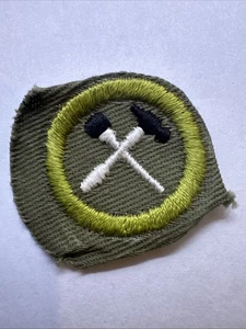 Insignia de mérito BSA Home Repairs tipo E 1947-1960 verde caqui - Imagen 1 de 1