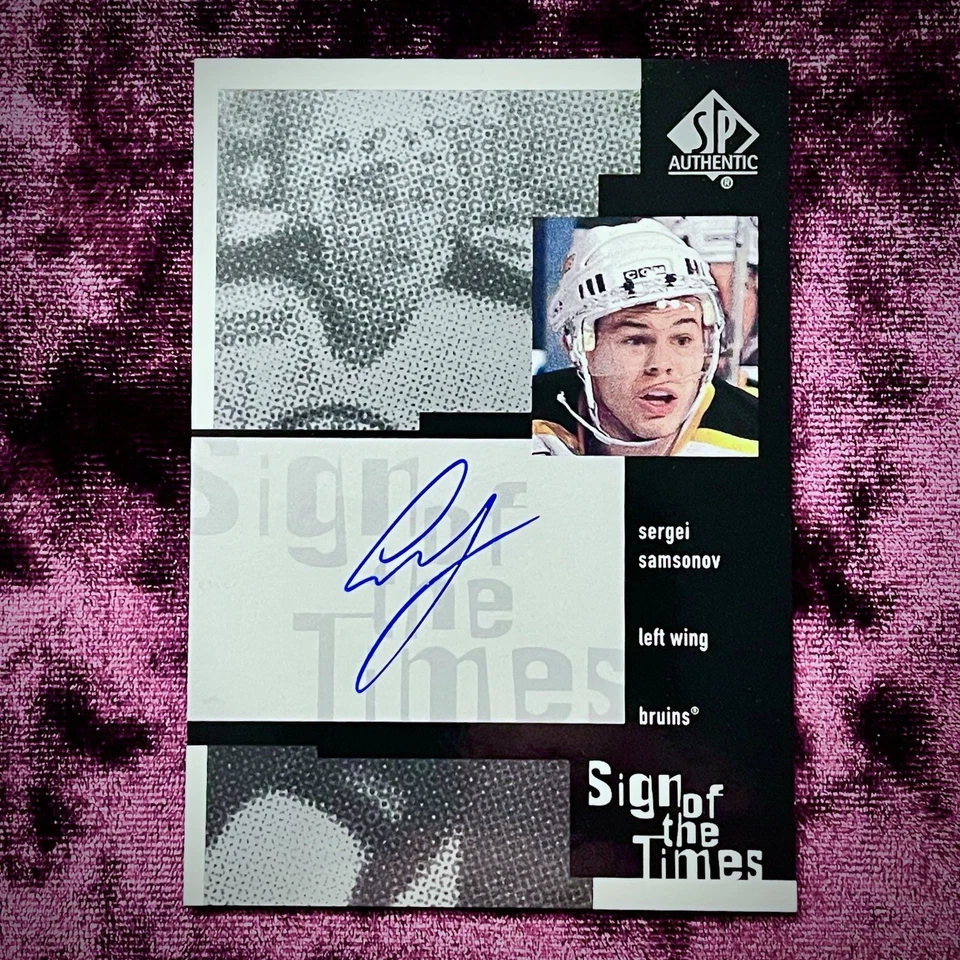 Sergei Samsonov 1999 SP Authentic Sign Times Autograph Penguins Legends Jersey💙 - Image 1 of 2