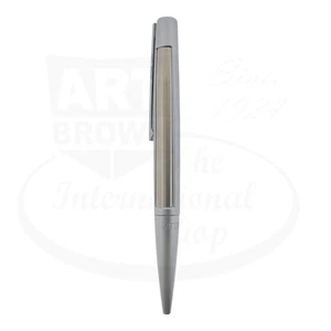 S.T. Dupont Défi Brushed Chrome & Chrome Ballpoint Pen, 405674-2 - Picture 1 of 4