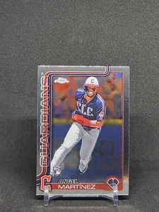 2025 Topps Chrome - #155 Angel Martinez RC - Guardians Rookie - Bild 1 von 2