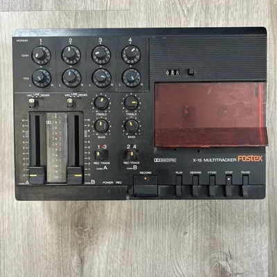 Fostex X-15 Multitracker Analog Cassette Tape Recorder No Power Supply UNTESTED - Image 1 of 4