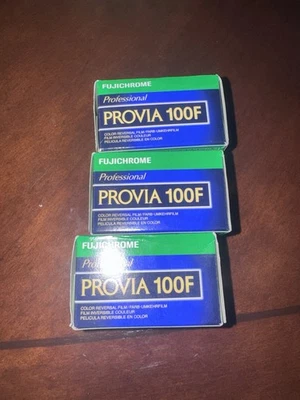 THREE (3) ROLLS OF FUJI PROVIA 100F RDP III 35mm Slide Film ISO 100 Fujifilm - Image 1 of 2