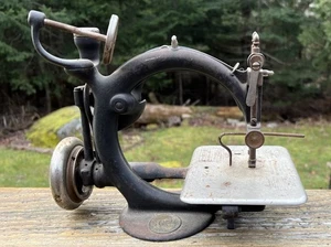 Antique Early Willcox & Gibbs Sewing Machine Chain Stitch Patent July 4th 1871 - Picture 1 of 12