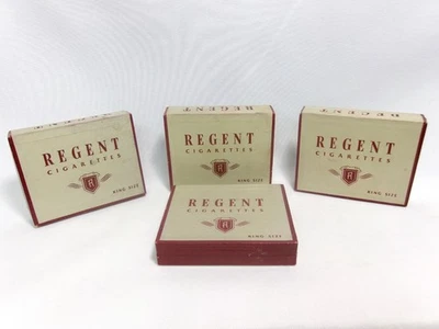 Lote/4- Vintage REGENT CIGARETTES Publicidade Caixas de Papelão Caixa de Armazenamento - - [BD] - Imagem 1 de 4