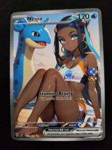 Nessa Trainer Waifu Full Art Custom Trading Card Fan Art Goddess ACG - Picture 1 of 1