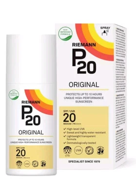 Riemann P20 Seriously Reliable Suncare Spray SPF20 200ml New Boxed