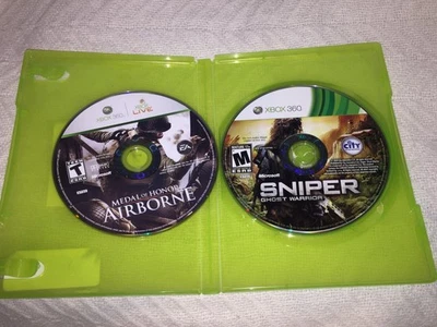 Two XBOX 360 Video Games: Medal of Honor Airborne & Sniper Ghost Warrior *w* - Image 1 of 4