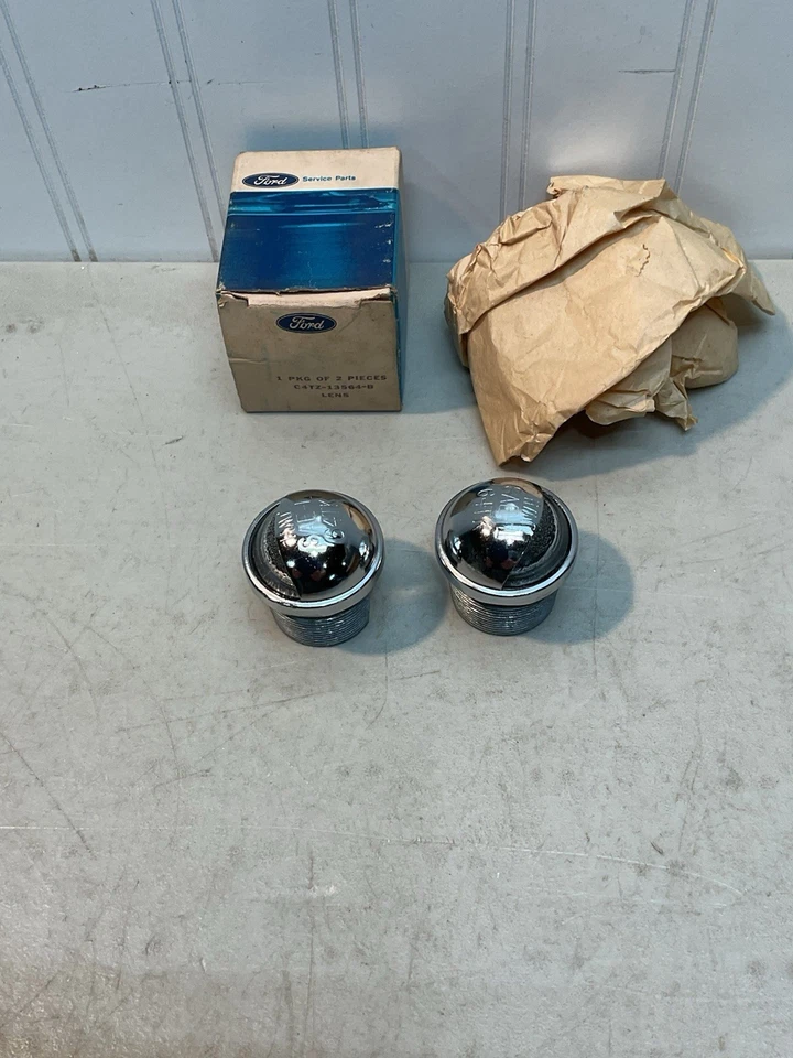 Ford F-100 F250 1964-1969 camión cromo matrícula lámpara carcasas... 64 TK OEM Foto 1 de 4