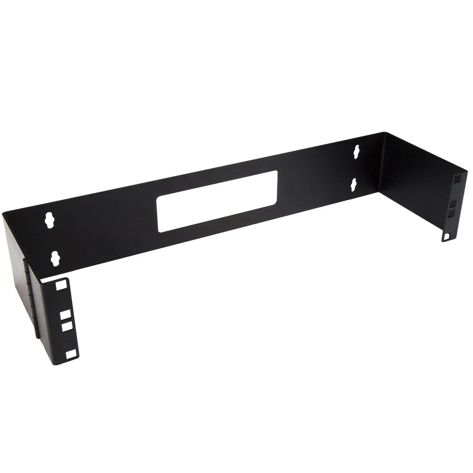 Startech 2u 19 Inch Hinged Wall Mount Bracket For Patch Panels (black) - Image 1 of 1