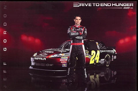 JEFF GORDON 2011 DRIVE TO END HUNGER #24 POSTCARD Cover