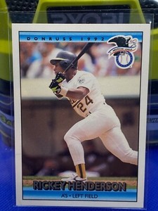 1992 Donruss #30  ultra rare Rickey Henderson   no dot after inc error card's  