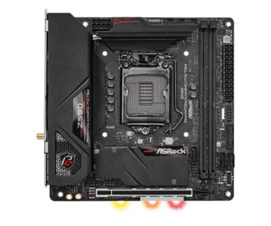 ASRock Z590 Phantom Gaming-ITX/TB4 Motherboard Intel Z590 LGA1200 DDR4 Mini-ITX - Bild 1 von 4