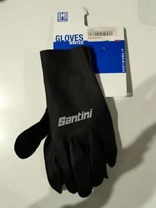 Santini Vega Winter Gloves Large Black - Picture 1 of 3