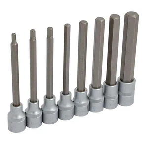 Hex Allen Bit Socket Set 1/2 inch drive Extra Long - Picture 1 of 3
