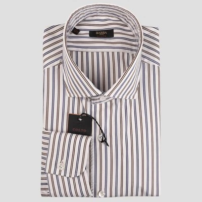 CAMISA BARBA NAPOLI NUEVA 100% ALGODÓN TALLA 17 US 43 EU BNSS22 Foto 1 de 3