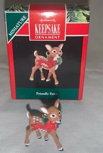 Hallmark Miniature Keepsake Ornaments - Friendly Fawn 1991 - Picture 1 of 1