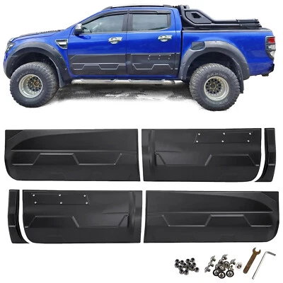 Listones de puerta protección contra impactos paneles todoterreno ancho se adapta a Ford Ranger T6 T7 T8 12-23