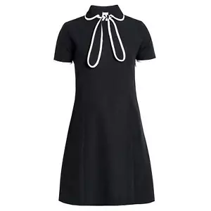 Venta Nuevo Precio de venta sugerido por el fabricante £90 - A Sutille Rebellion MADEMOISELLE YEYE Vestido Negro H157 - Imagen 1 de 1