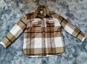 Übergangsjacke für Damen/braun-weiß-kariert/Gr.XS/von ONLY - Bild 1 von 5