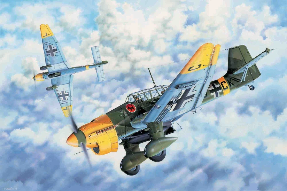 Trumpeter 03214 - 1:32 Junkers Ju-87B-2 Stuka - Nuovo - Immagine 1 di 1