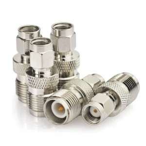 Adaptador coaxial RF hembra a RP-SMA macho 5 piezas Bingfu RP-TNC adaptador de antena Wifi - Imagen 1 de 3