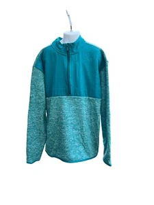 All In Motion Boys' Fleece ¼ Zip Sweater XL 14 Light Blue - Picture 1 of 3