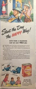 Nestlés Cocoa Mix Boys Play Army Instantáneo Delicioso Anuncio Impreso De Colección 1942 - Imagen 1 de 4