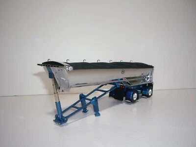 DCP FIRST GEAR 1/64 CHROME WITH BACK TARP SPREAD AXLE MAC'SIMIZER HALF ROUND — 第 1/4 张图片