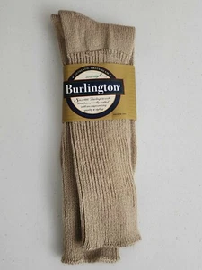 Men’s Vintage Burlington Dress Sock Chino Khaki Style BB 201 Casual Acrylic Crew - Picture 1 of 3
