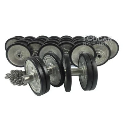 US Stock Heng Long 1/16 Tiger I RC Tank Early Metal Road Wheels W/ Bearings 3818 - Image 1 of 4