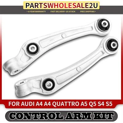 2x Front Lower Side Forward Control Arm for Audi A4 Quattro A5 Quattro Q5 S4 S5 - Image 1 of 4