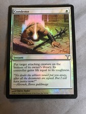 Condemn X1 Foil Dissension Moderate Play MTG