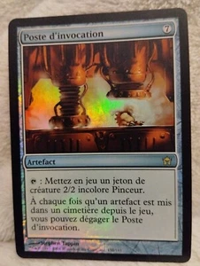 MTG SUMMONING STATION FOIL FRENCH MP Fifth Dawn 2004 Rare Artifact WOTC - Picture 1 of 8