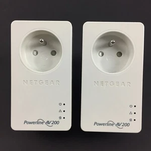 Lot 2 Prise Adaptateurs CPL Netgear XAV1601 AV200 Nano / 200 Mbps Mb (XAV1601v2) - Photo 1/2