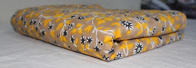 Traditional Indian Handblock Print Cotton Sewing Running Material Fabric By Yard - image 1 of 4