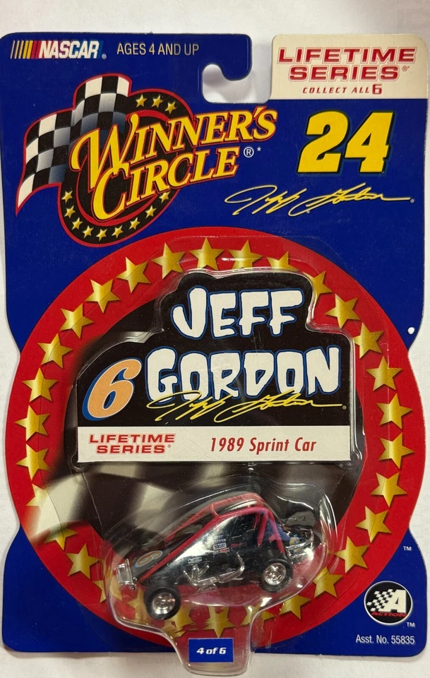 Jeff Gordon #6 Sprint Car 1989 1/64 Winners Circle Diecast NUEVO Foto 1 de 1