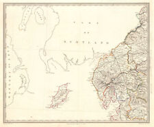 NORTH WEST ENGLAND. Lake District Isle of Man Cumbria Westmorland. SDUK 1845 map