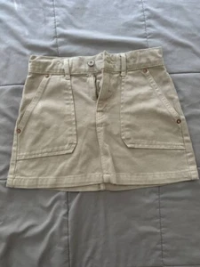 ZARA Girls Denim Skirt in TAN Color Size 10-140 sm - Picture 1 of 5
