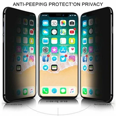 Lot 5/10 Privacy Tempered Glass Screen Protector for iPhone 17 15 11 14  16 pro - Image 1 of 4