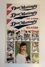 3 Three 1989 Nabisco-Ritz DON MATTINGLY Yankees Uncut Baseball Card 10x14 Sheet