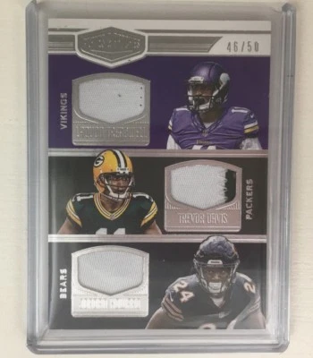 JORDAN HOWARD TREADWELL TREVOR DAVIS 2016 PLATES & PATCHES TRIPLE PATCH 46/50 - Image 1 of 3