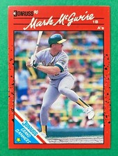 1990 Donruss Grand Slammers Mark McGwire #4 Baseball Oakland Athletics (12x AS)