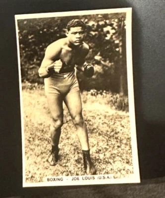 1935 JA Pattreiouex Sporting Events and Stars #56 Joe Louis HOF  EX+ - Image 1 of 2