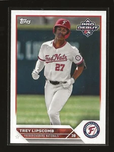 2023 Topps Pro Debut Trey Lipscomb Base Card Fredericksburg Nationals (#PD-129) - Picture 1 of 2