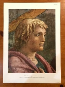 U.N.E.S.C.O World Art Series: MASACCIO- HEAD OF ST JOHN - Original Poster 13x18 - Picture 1 of 1
